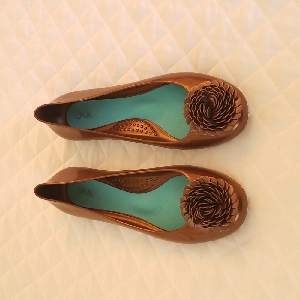 Okal Brown Flats Size 6